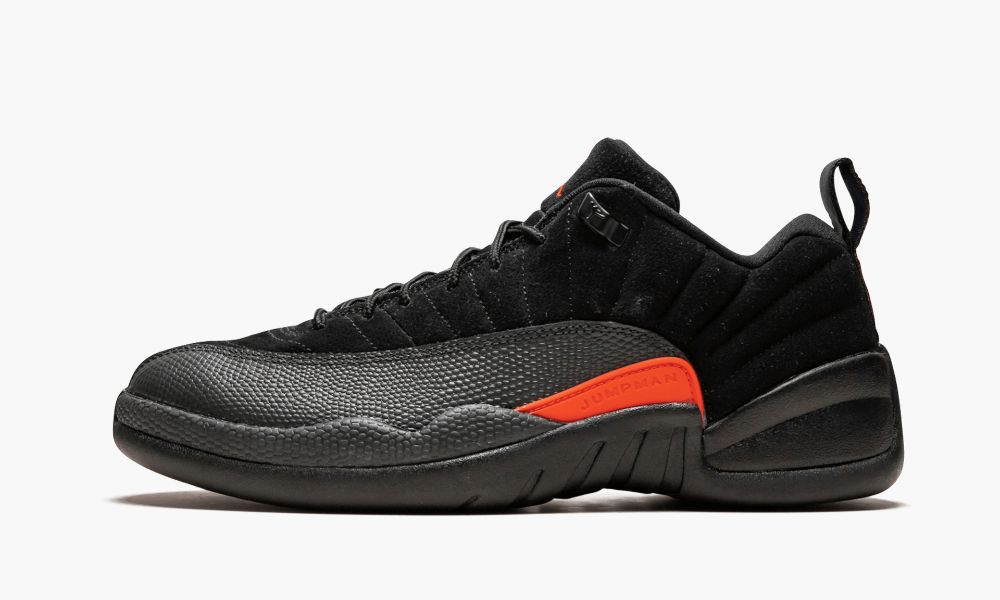 Nike Air Jordan 12 Retro Low Moški Čevlji Črne Oranžne Temno Sive | Slovenija-6934520