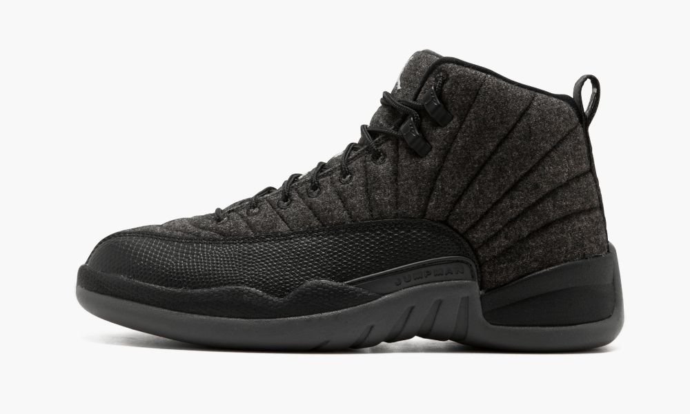 Nike Air Jordan 12 Retro Wool Moški Čevlji Črne Srebrne Sive | Slovenija-5390627