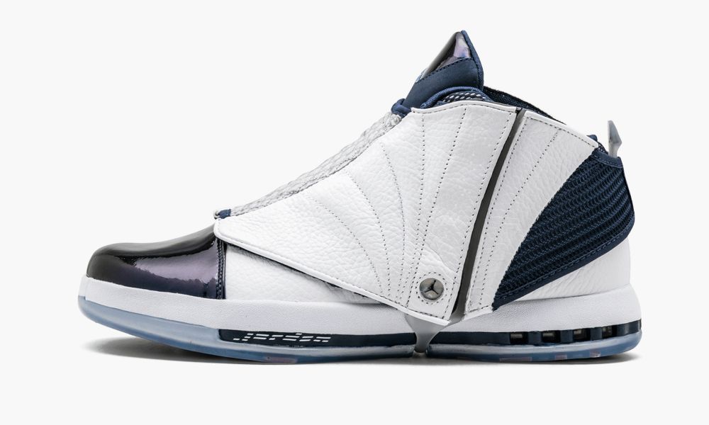 Nike Air Jordan 16 Retro Moški Čevlji Črne Bele Temno Modre | Slovenija-4805963