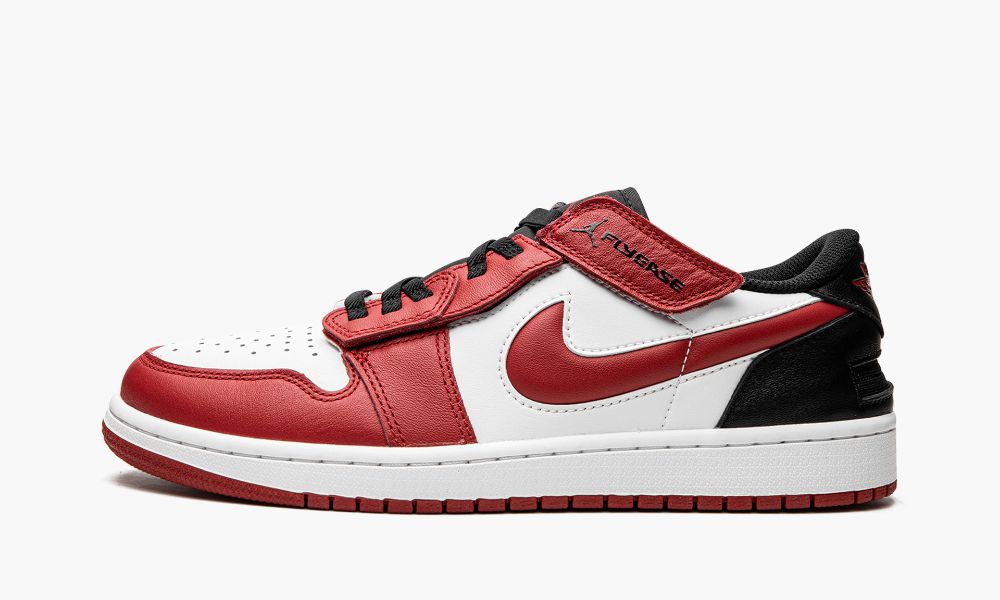 Nike Air Jordan 1 Low FlyEase Moški Čevlji Črne Rdeče Bele | Slovenija-0589143