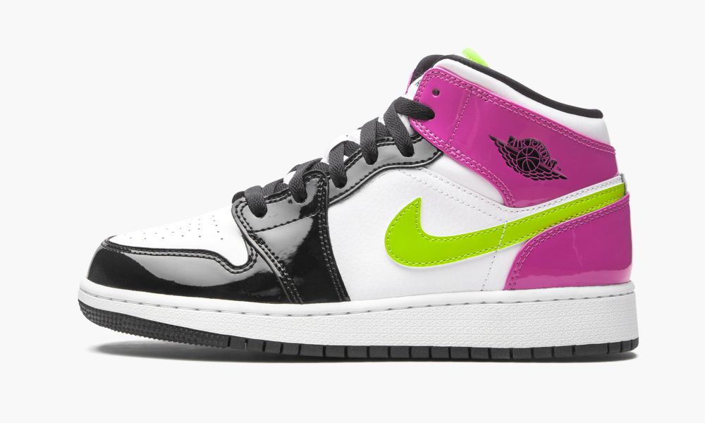 Nike Air Jordan 1 Mid Otroški Čevlji Črne Bele Črne Roza Bele | Slovenija-8230547