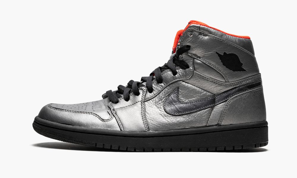 Nike Air Jordan 1 Retro Hi Premier Moški Čevlji Črne Oranžne Sive | Slovenija-2349518