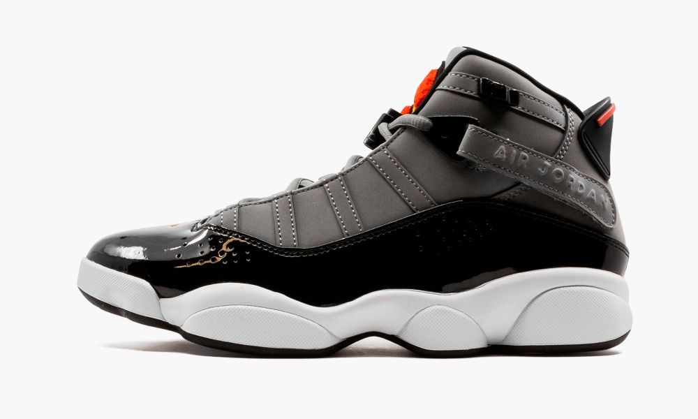 Nike Air Jordan 6 RINGS Moški Čevlji Črne Svetlo Oranžne Sive Temno Sive | Slovenija-1087439