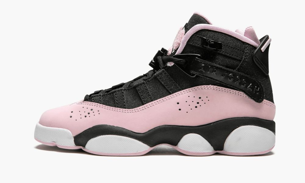 Nike Air Jordan 6 RINGS Otroški Čevlji Črne Roza Temno Sive | Slovenija-1702536