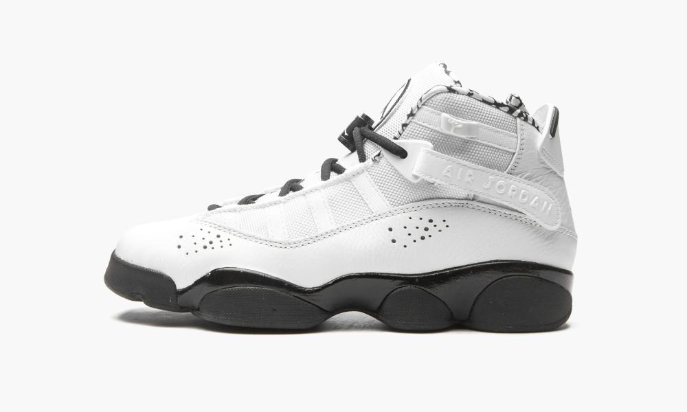 Nike Air Jordan 6 RINGS Otroški Čevlji Črne Bele Zlate | Slovenija-2053496