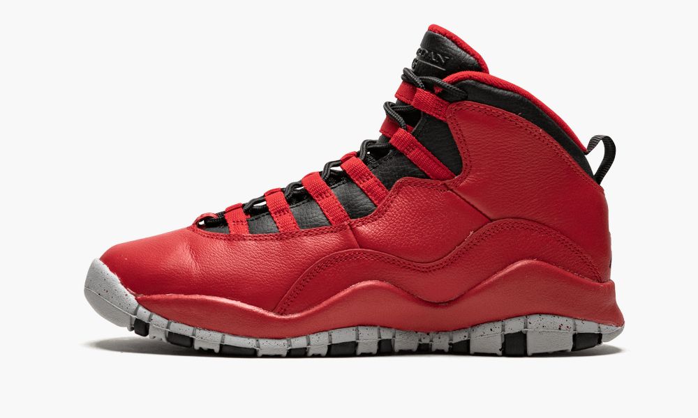 Nike Air Jordan 10 Retro 30th BG "Bulls Over Broadway" Otroški Čevlji Črne Rdeče | Slovenija-4305829