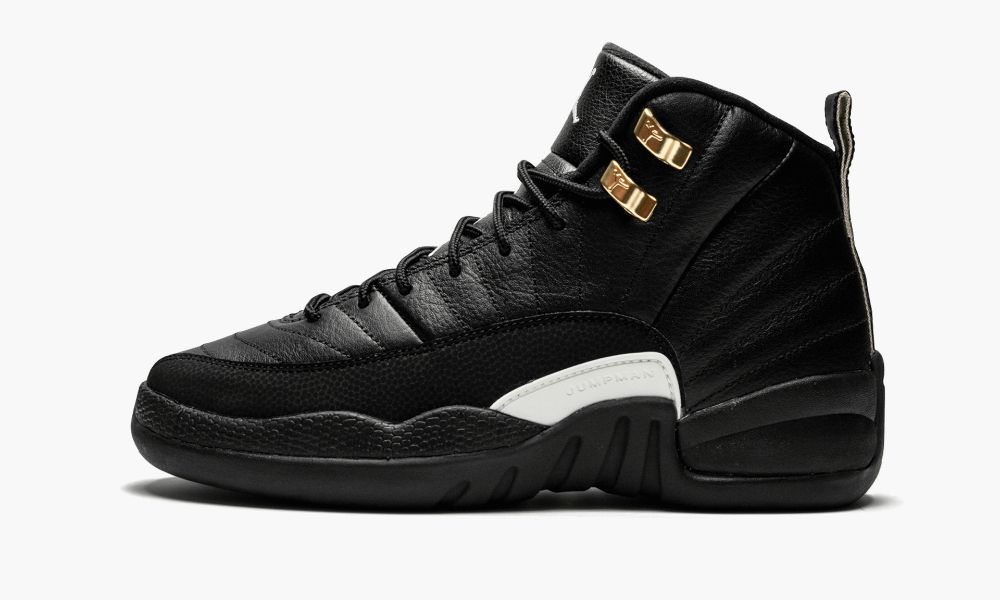 Nike Air Jordan 12 Retro BG "The Master" Otroški Čevlji Črne Bele Zlate | Slovenija-7641582