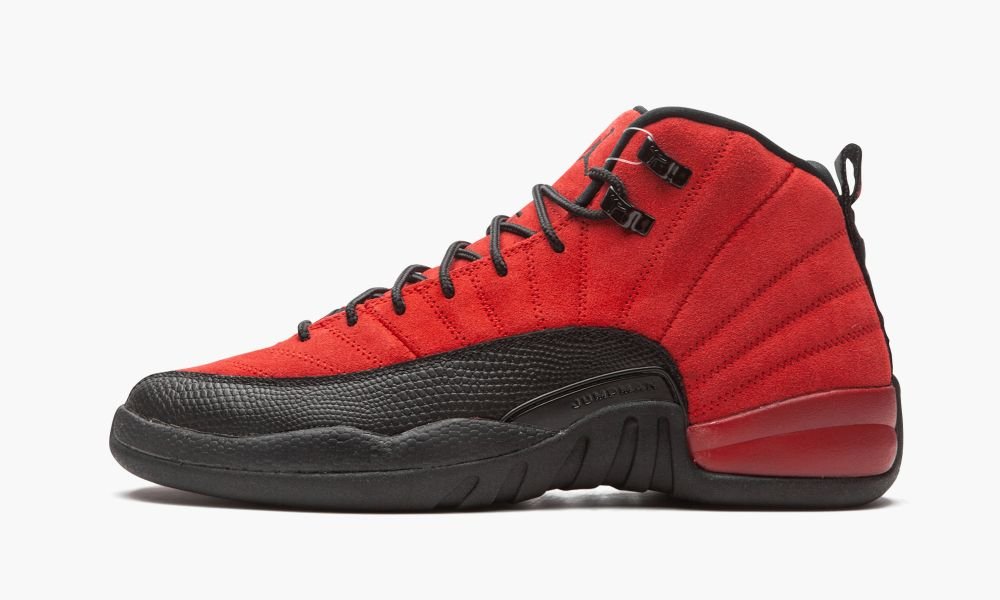 Nike Air Jordan 12 Retro GS "Reverse Flu Game" Otroški Čevlji Črne Rdeče | Slovenija-3269158