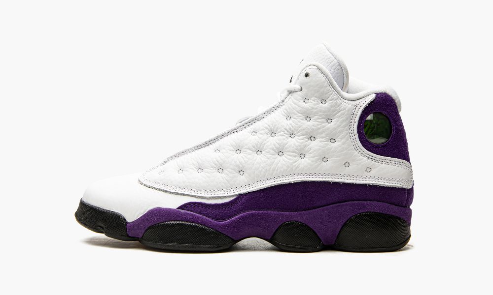 Nike Air Jordan 13 GS "Lakers" Otroški Čevlji Črne Bele Vijolične | Slovenija-0164937