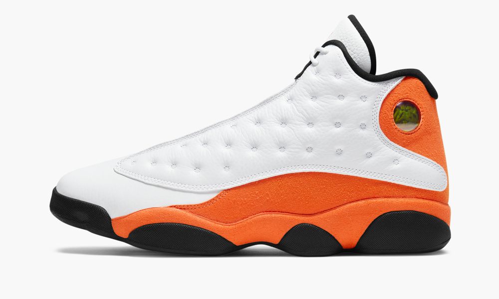 Nike Air Jordan 13 Retro "Starfish" Moški Čevlji Črne Bele Oranžne | Slovenija-5038914