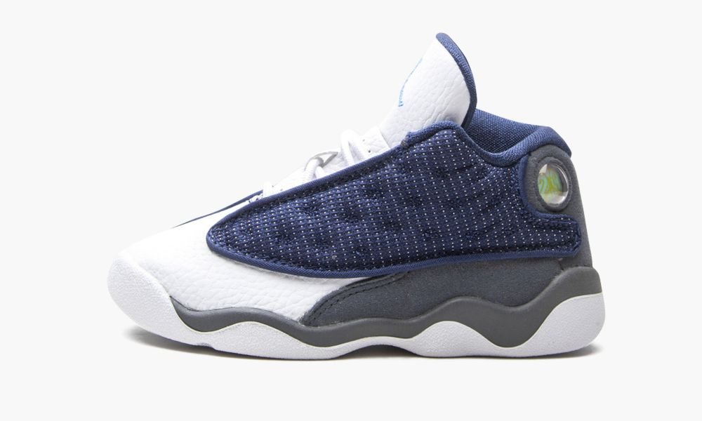 Nike Air Jordan 13 Retro TD "Flint 2020" Otroški Čevlji Bele Modre Bele Temno Modre Sive | Slovenija-8406192