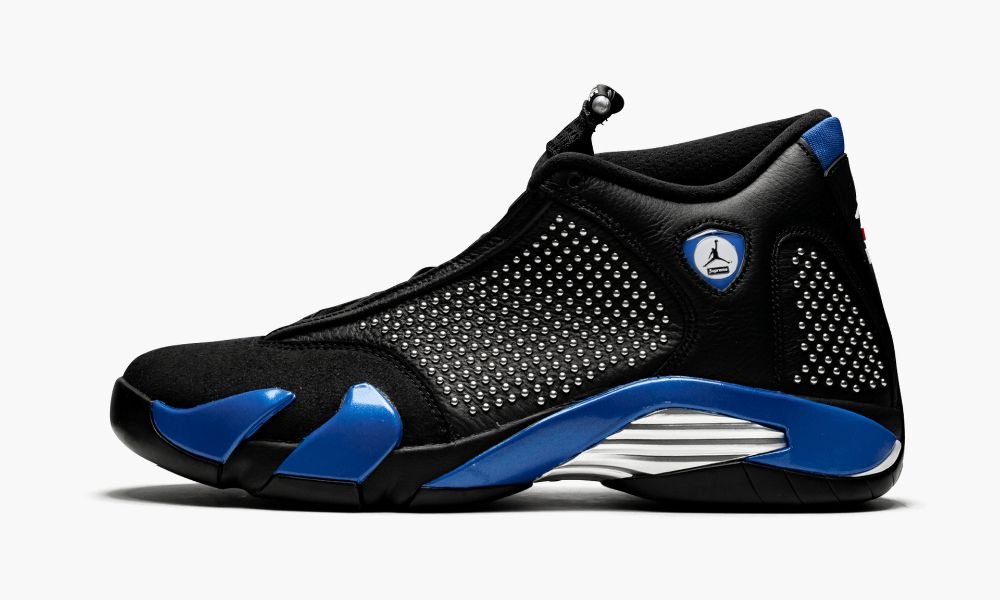 Nike Air Jordan 14 Retro "Supreme" Moški Čevlji Črne Kraljevsko Modra | Slovenija-2594083