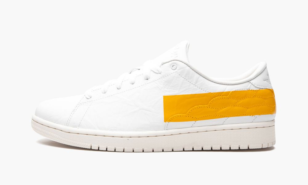 Nike Air Jordan 1 Centre Court "White University Gold" Moški Čevlji Bele Zlate | Slovenija-7165049