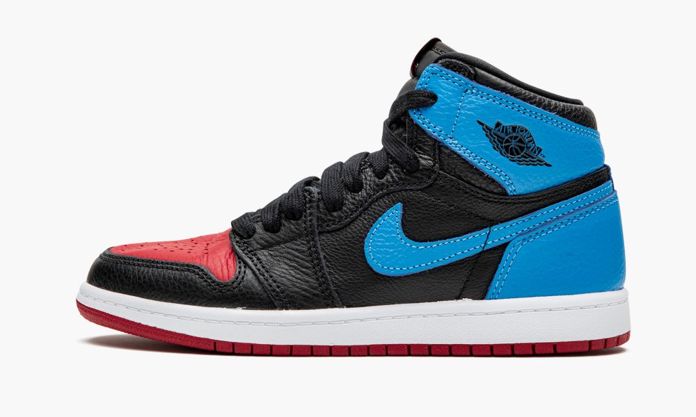 Nike Air Jordan 1 High OG (PS) "UNC to Chicago" Otroški Čevlji Črne Modre | Slovenija-3762594