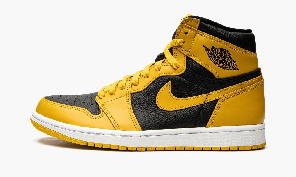 Nike Air Jordan 1 High OG "Pollen" Moški Čevlji Črne Bele Rumene | Slovenija-4569238