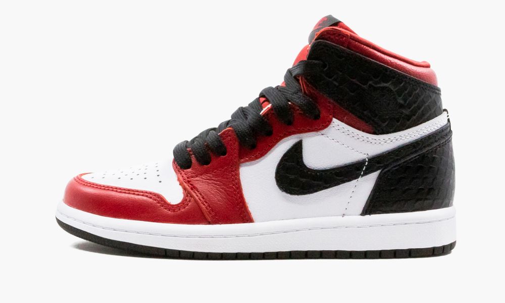 Nike Air Jordan 1 High Retro PS "Satin Snake" Otroški Čevlji Črne Rdeče Bele | Slovenija-7260543