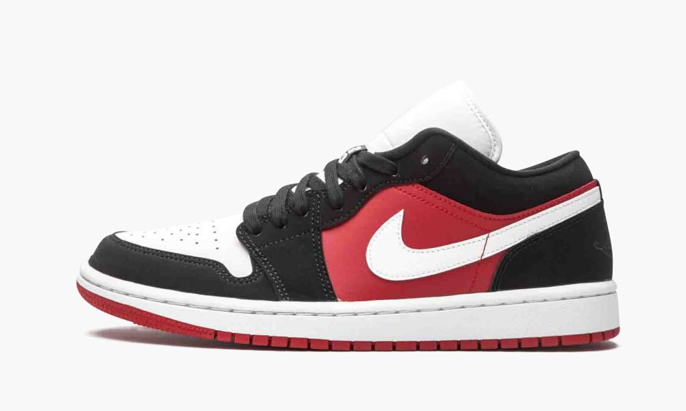 Nike Air Jordan 1 Low "Black / White / Gym Red" Ženske Čevlji Črne Rdeče Bele | Slovenija-6835209