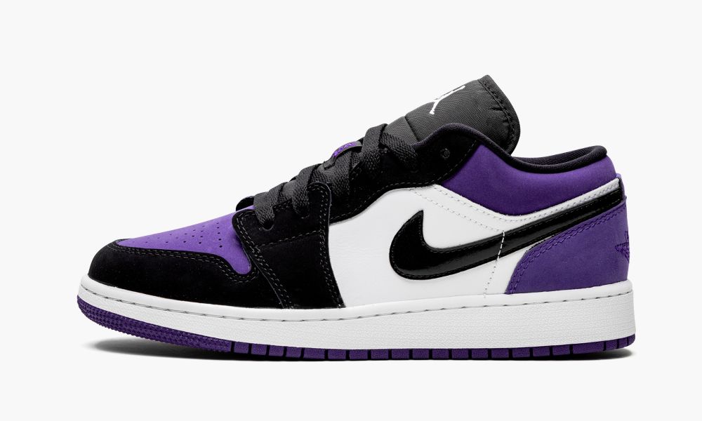 Nike Air Jordan 1 Low (GS) "Court Purple" Otroški Čevlji Črne Bele Vijolične | Slovenija-3214970