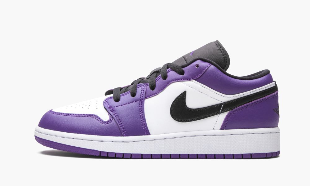 Nike Air Jordan 1 Low GS "Court Purple" Otroški Čevlji Bele Črne Vijolične Bele Vijolične | Slovenija-6537402