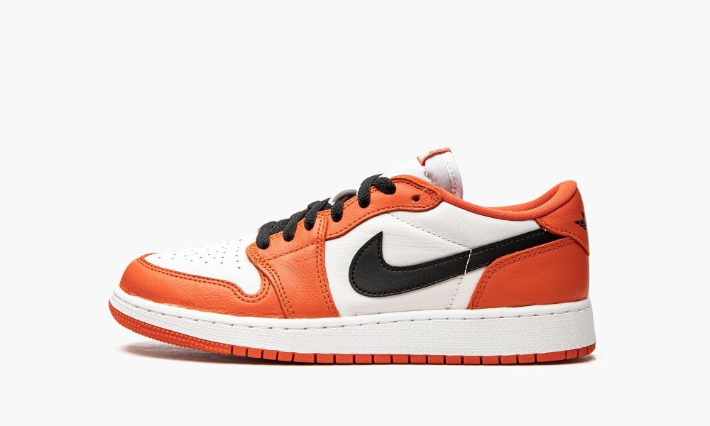 Nike Air Jordan 1 Low GS "Starfish" Otroški Čevlji Črne Bele Oranžne | Slovenija-0163427