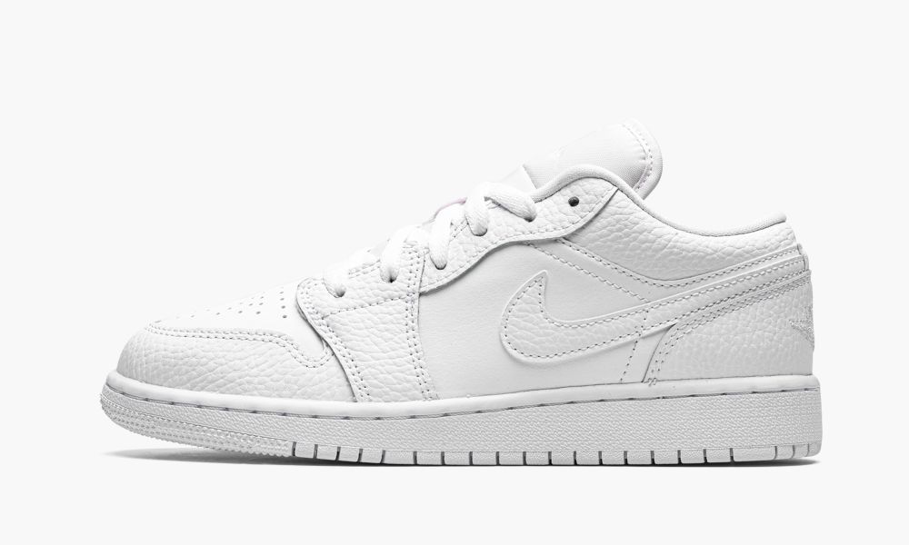 Nike Air Jordan 1 Low GS "Triple White" Otroški Čevlji Bele | Slovenija-0241976