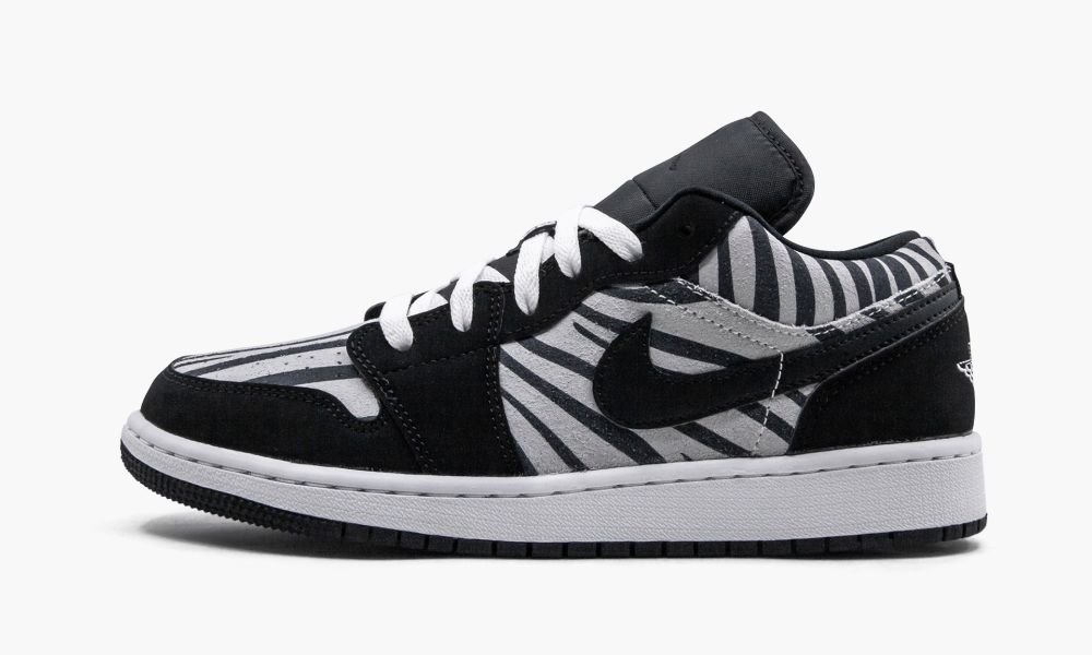 Nike Air Jordan 1 Low GS "Zebra" Otroški Čevlji Črne Bele | Slovenija-6904238