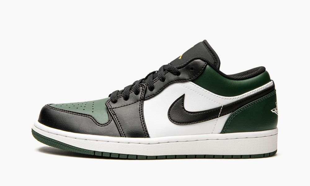 Nike Air Jordan 1 Low "Green Toe" Moški Čevlji Črne Zelene Bele Zelene | Slovenija-9218673