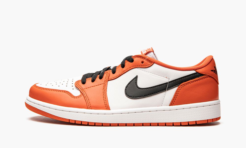 Nike Air Jordan 1 Low OG "Starfish" Moški Čevlji Črne Bele Oranžne | Slovenija-6831450