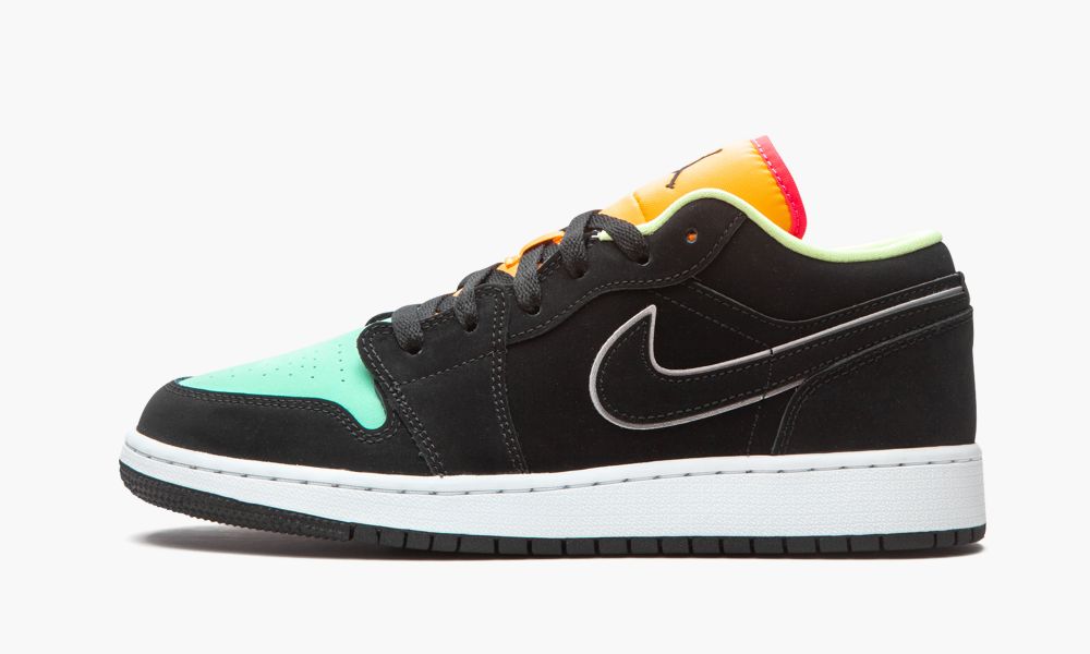 Nike Air Jordan 1 Low SE GS "Aurora Green" Otroški Čevlji Črne Zelene | Slovenija-9461072