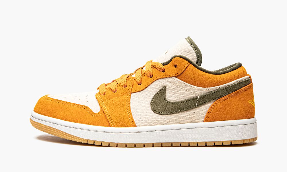 Nike Air Jordan 1 Low SE "Light Curry" Moški Čevlji Bele Rumene Olivno Zelene | Slovenija-1328057