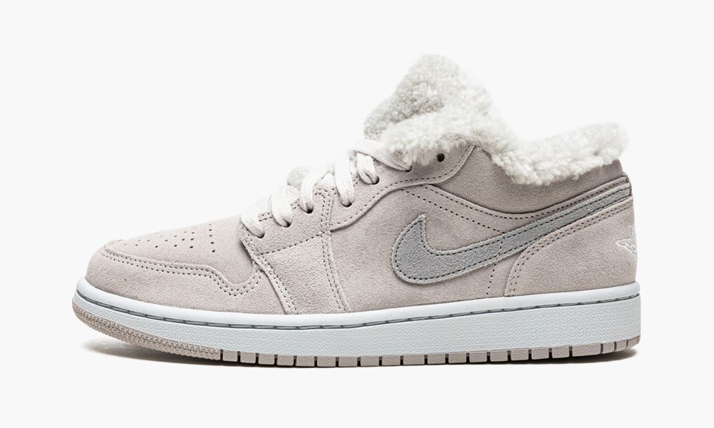 Nike Air Jordan 1 Low SE "Sherpa Fleece" Ženske Čevlji Bele Sive | Slovenija-0863975