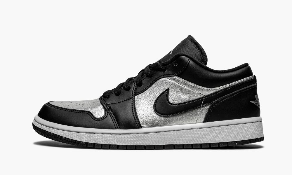 Nike Air Jordan 1 Low SE "Silver Toe" Ženske Čevlji Črne Bele Sive Srebrne | Slovenija-6738950