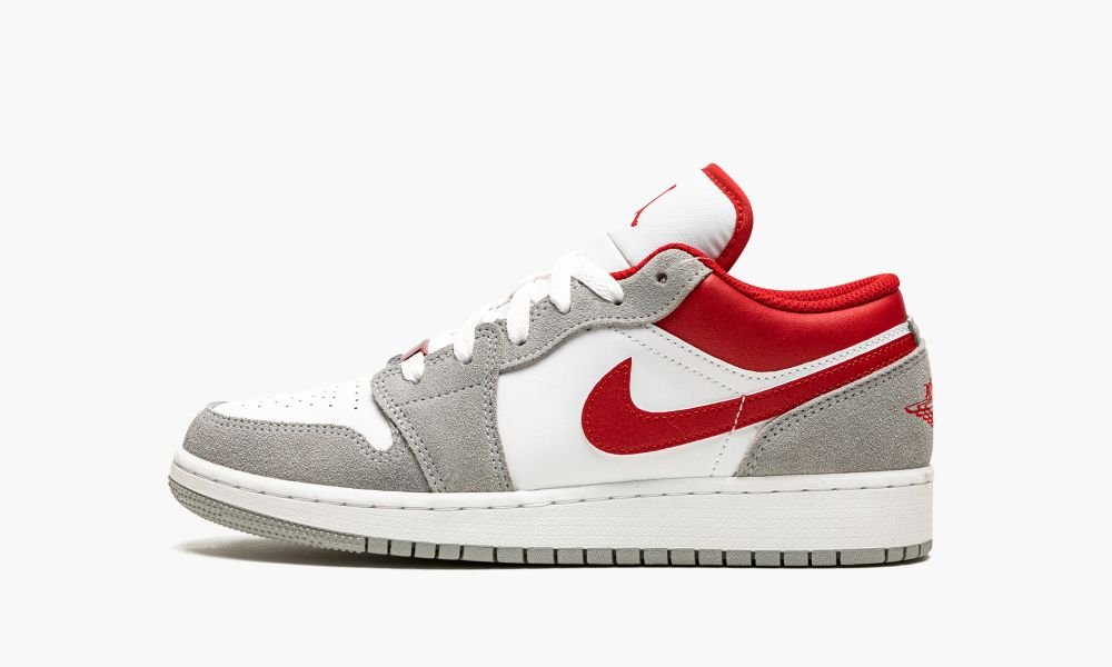 Nike Air Jordan 1 Low SE "Smoke Grey Gym Red" Otroški Čevlji Bele Rdeče Sive Bele | Slovenija-2598617