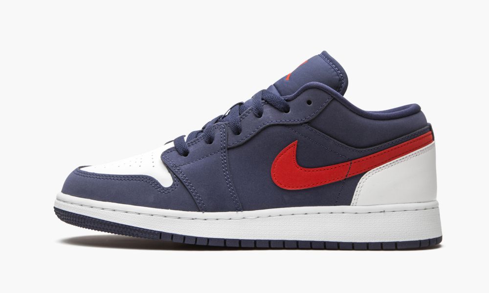 Nike Air Jordan 1 Low SE "USA" Otroški Čevlji Bele Rdeče Modre Temno Modre | Slovenija-7534690