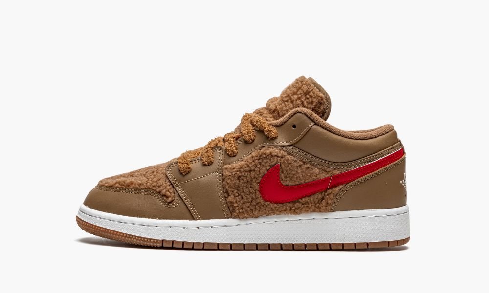 Nike Air Jordan 1 Low UTL GS "Teddy Bear" Otroški Čevlji Rjave Modre | Slovenija-4872059