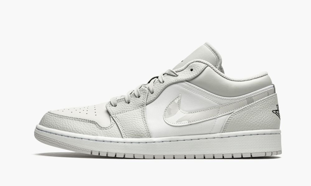 Nike Air Jordan 1 Low "White Camo" Moški Čevlji Bele Sive | Slovenija-4690528