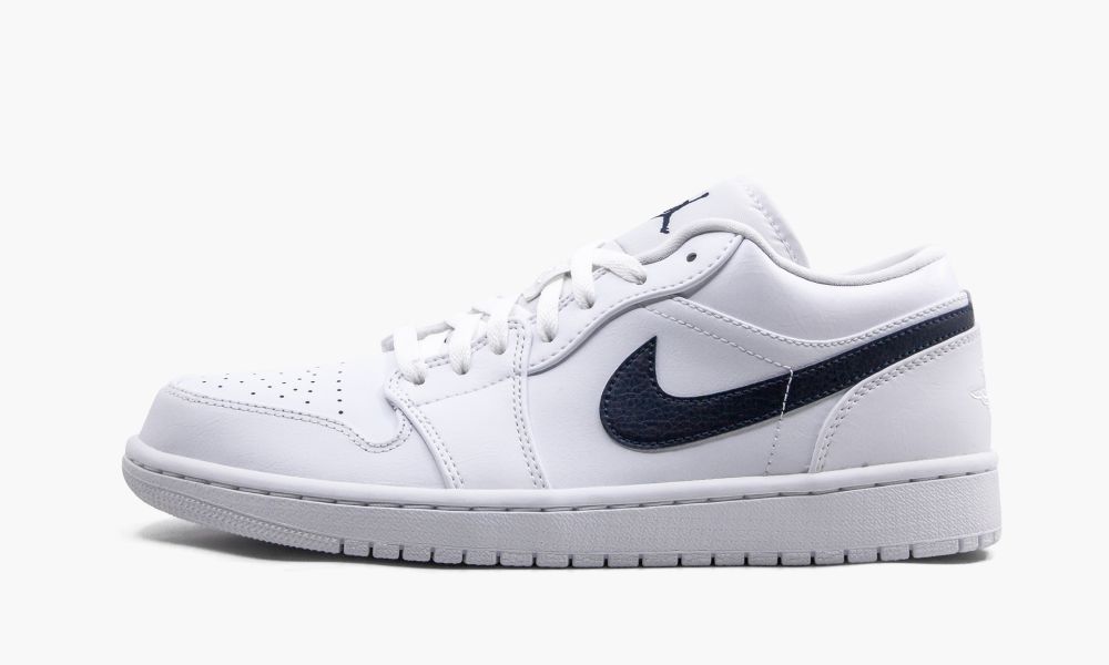 Nike Air Jordan 1 Low "White / Obsidian" Moški Čevlji Bele Obszidián | Slovenija-2069387