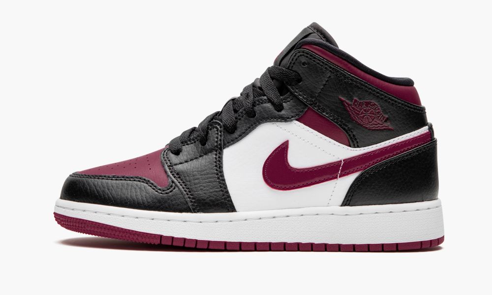 Nike Air Jordan 1 MID (GS) "Bred Toe" Otroški Čevlji Črne Rdeče Bele | Slovenija-9683752