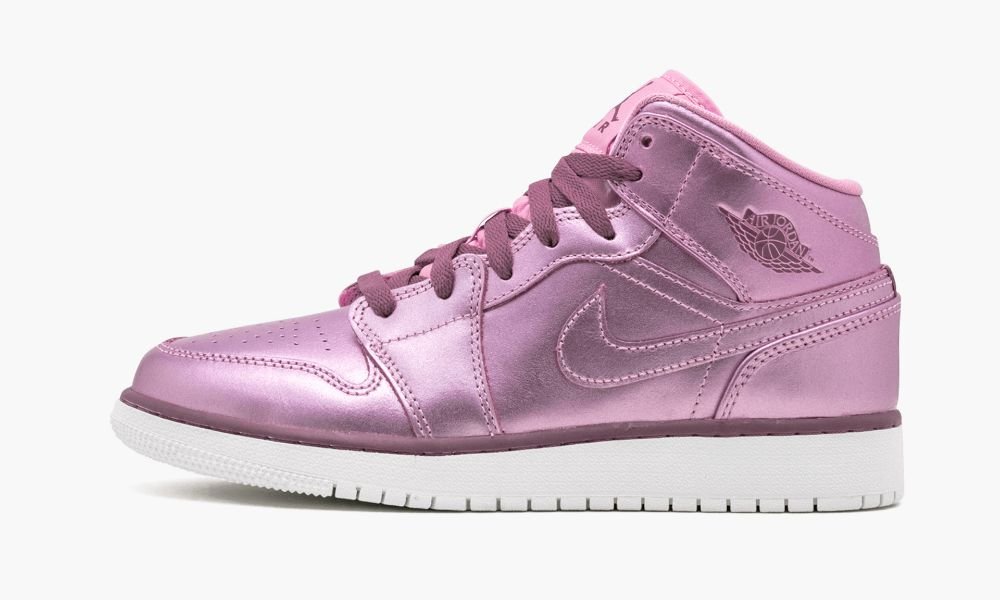 Nike Air Jordan 1 MID SE GS "Pink Rise" Otroški Čevlji Rdeče Bele Roza | Slovenija-1935482