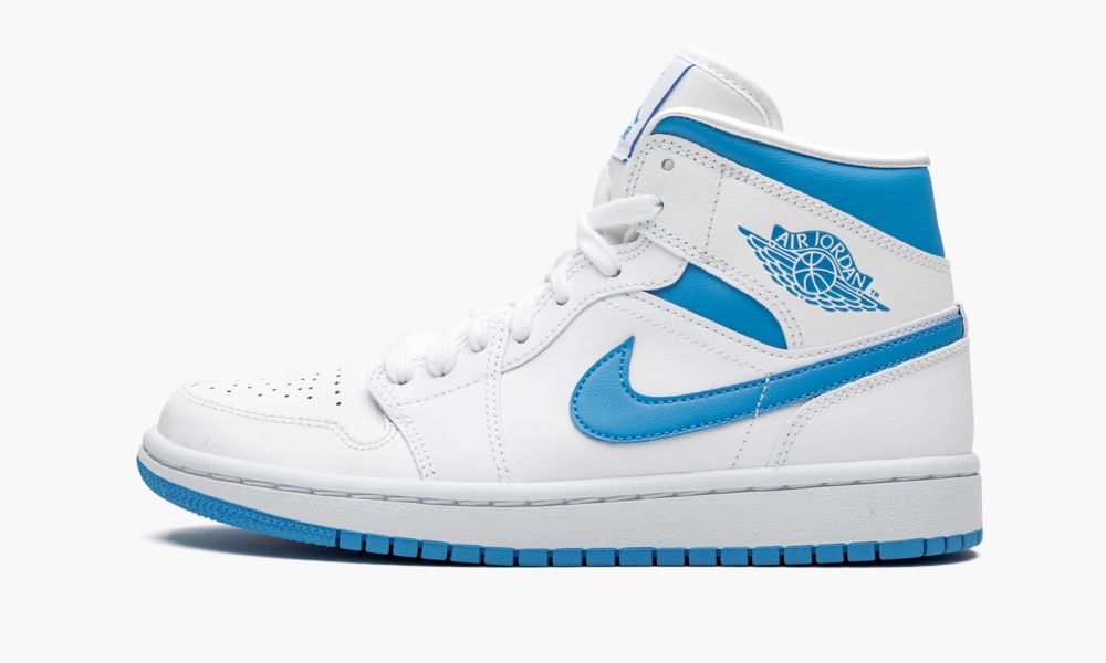 Nike Air Jordan 1 MID "UNC" Ženske Čevlji Bele Modre | Slovenija-9470351