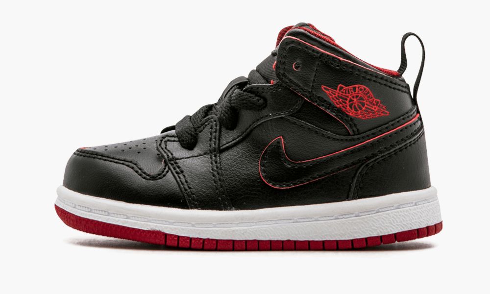 Nike Air Jordan 1 Mid BT Otroški Čevlji Črne Rdeče Bele | Slovenija-6904751