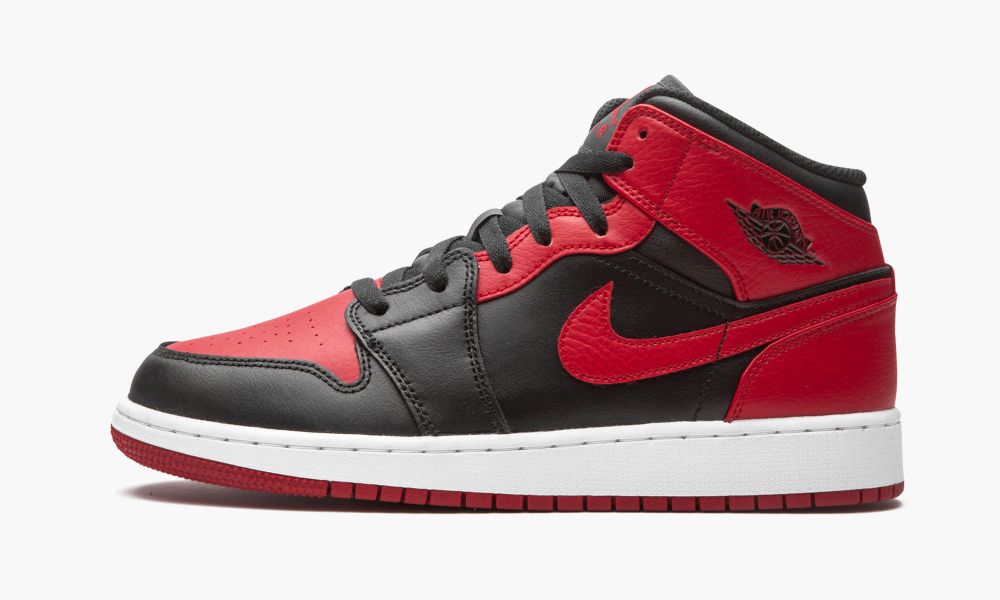 Nike Air Jordan 1 Mid GS "Banned 2020" Otroški Čevlji Črne Rdeče Bele | Slovenija-4296713