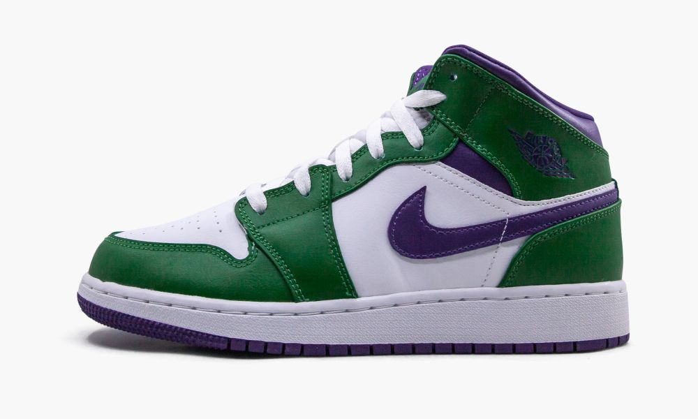 Nike Air Jordan 1 Mid (GS) "Hulk" Otroški Čevlji Bele Zelene Vijolične Bele | Slovenija-3794820