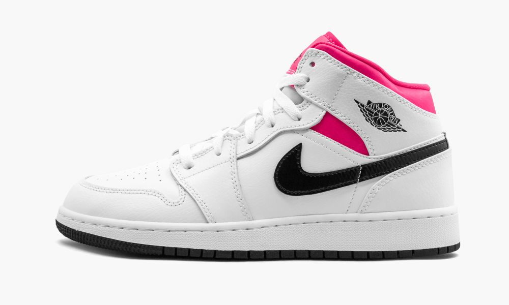 Nike Air Jordan 1 Mid GS "Hyper Pink" Otroški Čevlji Črne Bele Roza | Slovenija-1539046