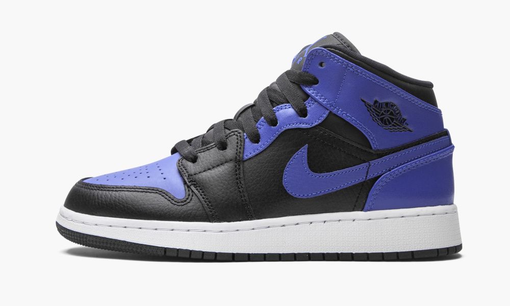 Nike Air Jordan 1 Mid GS "Royal 2020" Otroški Čevlji Črne Bele Modre Kraljevsko Modra | Slovenija-0958273