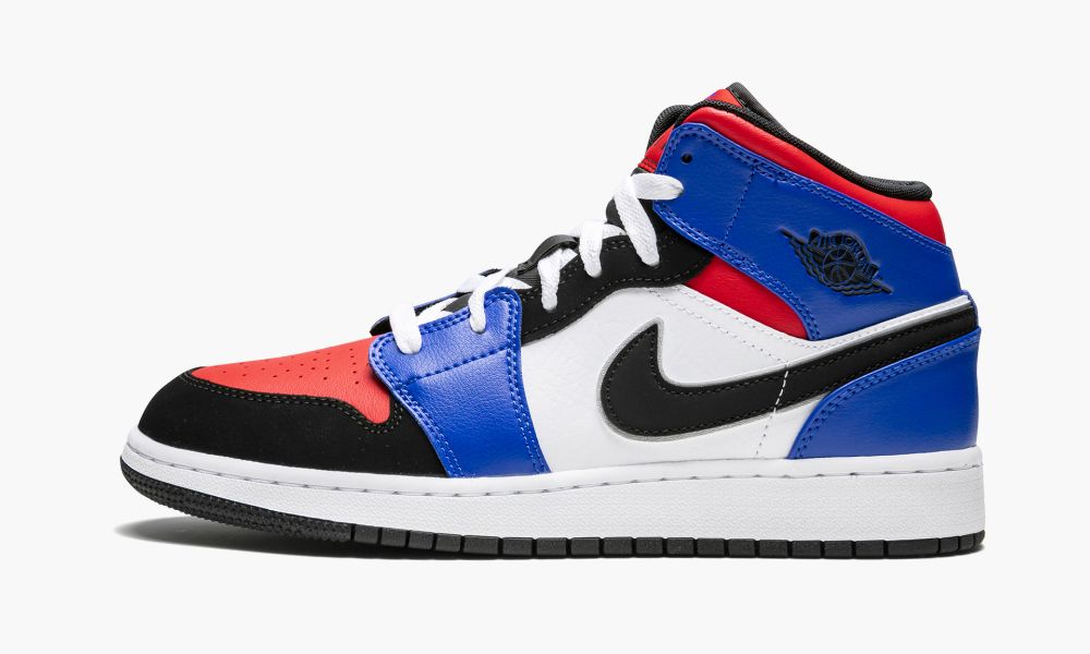 Nike Air Jordan 1 Mid (GS) "Top 3" Otroški Čevlji Črne Rdeče Bele Modre Kraljevsko Modra | Slovenija-1297643