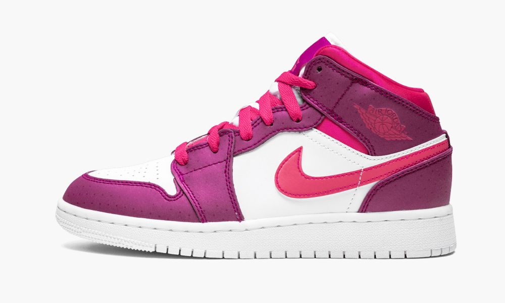 Nike Air Jordan 1 Mid (GS) "True Berry" Otroški Čevlji Bele Roza Bele Roza | Slovenija-3465081