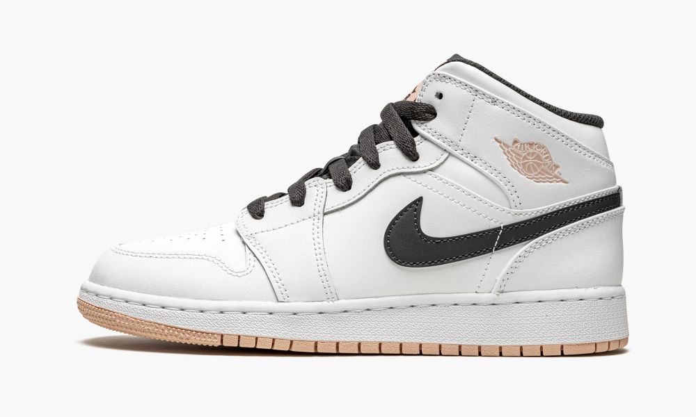 Nike Air Jordan 1 Mid GS "White / Arctic Orange" Otroški Čevlji Bele Temno Oranžne Sive | Slovenija-3129085