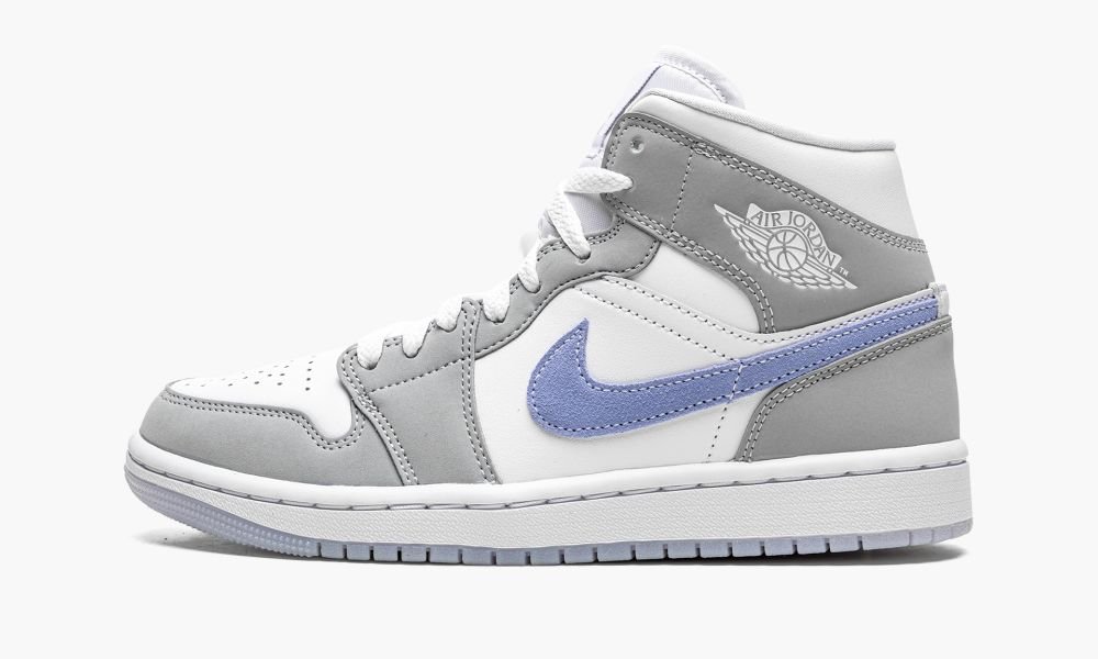 Nike Air Jordan 1 Mid "Grey Blue" Ženske Čevlji Bele Sive | Slovenija-6750231