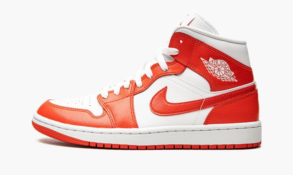 Nike Air Jordan 1 Mid "Habanero Red" Ženske Čevlji Rdeče Bele | Slovenija-6807439